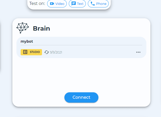 call bot - connect the component to the bot's brain